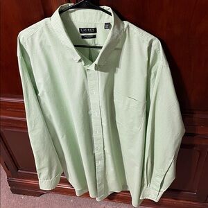 Lauren Ralph Lauren Men's Green Checkered Shirt